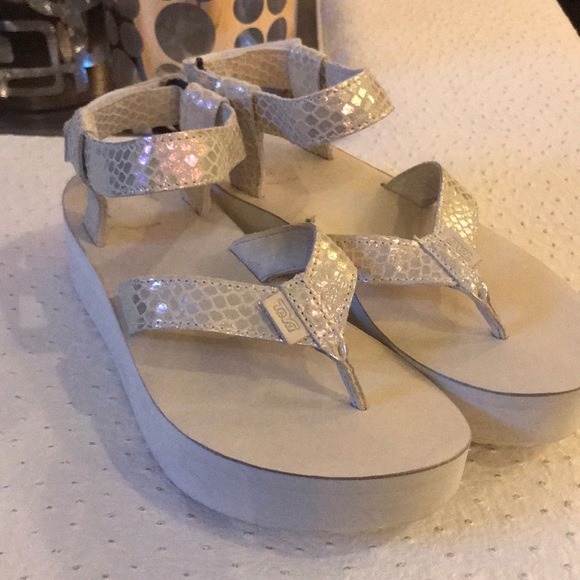 teva iridescent sandals
